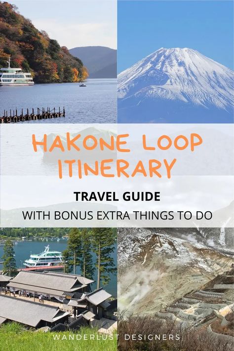 Hakone loop itinerary | Are you looking for things to do in Hakone Japan? Here you go! A full Hakone travel guide - either a day trip to Hakone from Tokyo or a few nights in a ryokan in Hakone! | where to stay in Hakone Japan | Hakone in winter | best ryokan in Hakone | fuji hakone izu national park | hakone japan travel Things To Do In Hakone Japan, Hakone Japan, 1 Day Trip, Asia City, Japan Itinerary, Visit Asia, Japan Travel Tips, One Day Trip, Hakone