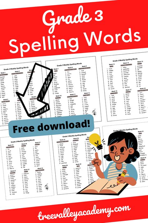 Grade 3 Spelling Words : Themed Spelling For Kids 3rd Grade Spelling Words List Free, Grade 3 Spelling Words, Third Grade Spelling Words, Third Grade Spelling, 3rd Grade Spelling Words, Third Grade Language Arts, 3rd Grade Spelling, Spelling Words List, Spelling For Kids