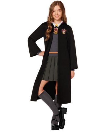 Hermione Granger Diy Costume, Harry Potter Costume For Kids, Harry Potter Girl Costume, Dress Like Hermione Granger, Hermione Granger Halloween Costume, Hermione Granger Halloween, Hermione Halloween Costume, Dress Robes Harry Potter, Hermione Granger Costume