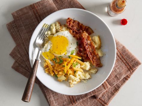 Cowboy Breakfast Bowls Cowboy Breakfast, Cornbread Muffins, Cornbread Mix, Muffin Mix, Nonstick Skillet, Smart Cooking, Bacon Cheddar, Breakfast Bowls, Muffin Pan