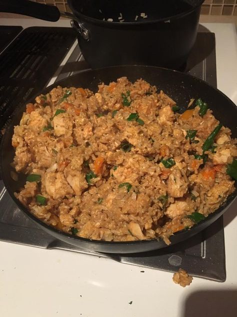 Chicken Fried Rice Aesthetic, Fried Rice Aesthetic, Rice Aesthetic, Clean Eating Chicken, Steak And Shrimp, Editing Lightroom, Southern Food, Healthy Side, Chicken Fried