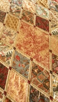 Blended Quilts, Toile Quilt, Antique Quilts Patterns, Victorian Quilts, Patchwork Quilting Designs, Patchwork Inspiration, French General, Jane Austin, Medallion Quilt