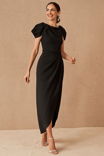 Black Mother of the Bride Dresses - Dress for the Wedding Mother Of Bride Outfits, Bride Outfits, Elegant Maxi Dress, Mob Dresses, Bridal Hairstyles, Crewneck Dress, Groom Dress, Bride Dresses, Unique Dresses