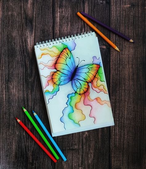 Neurographic Watercolor, Art Ideas Pictures, Colored Pencil Art Ideas, Pencil Art Ideas, Colored Pencil Artwork Ideas, Art Splatter, Basic Sketching, Easy Graffiti Drawings, Colored Pencil Art