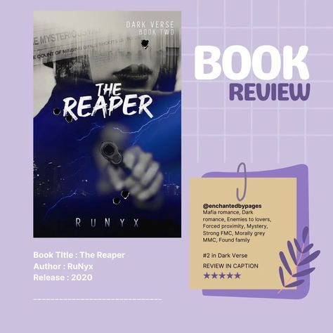 THE REAPER by @authorrunyx ⭐⭐⭐⭐⭐ REVIEW: The Reaper is the second book of the Dark Verse series. OMG, I love this book. Tristan ‘The Predator’ Caine had been unprepared for Morana Vitalio. After spending his entire life with a vow, he broke on a rainy night, he finds himself torn in a battle between his painful past and an uncertain future. The only thing he knows? Her life still belongs to him. For Morana, the line between enemies and allies has blurred. Everything she once held dear to h... The Dark Verse Series, Morana Vitalio, Uncertain Future, The Reaper, Family Books, Rainy Night, Book Title, This Man, The Darkest