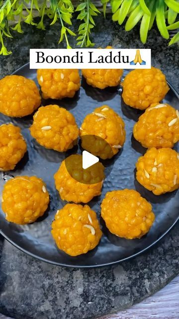 Sweet Boondi Recipe, Boondi Ladoo Recipes, Laddu Recipe Indian Sweets, Boondi Recipe, Easy Indian Sweet Recipes, Easy Indian Dessert Recipes, Laddu Recipe, Ladoo Recipe, Ram Ji