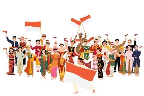 Group of people in traditional costume c... | Premium Vector #Freepik #vector #indonesia-culture #indonesian-culture #indonesia #indonesian Graphic Design Infographic, Group Of People, Traditional Costume, Good Night Quotes, Taekwondo, Vector Photo, Independence Day, Premium Vector, Concept Design