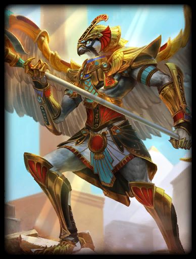 Horus - Official SMITE Wiki Egyptian Warrior, Horus Tattoo, Egyptian Goddess Art, Egypt Concept Art, Bird People, Egyptian Deity, Gods Of Egypt, Ancient Egyptian Gods, Egyptian Tattoo