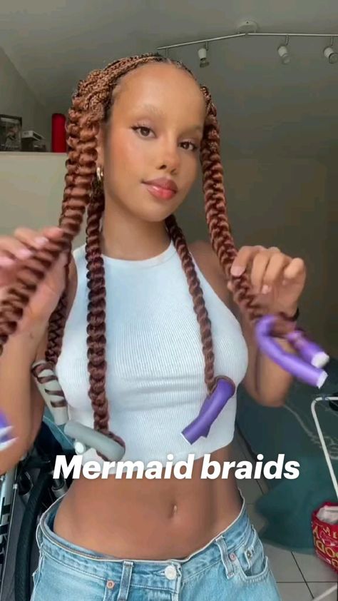 Mermaid braids Mermaid Braids, Beads Braids, Curls Braids, Women Braids, Mermaid Braid, Short Box Braids Hairstyles, Braided Hairstyles For Black Women Cornrows, Magical Mermaid, Big Box Braids Hairstyles