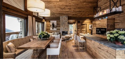 Chalet Kitchen, Rustic Chalet, Modern Chalet, Chalet Chic, Chalet Interior, Chalet Design, Cabin Interiors, Cabin Living, Mountain Homes