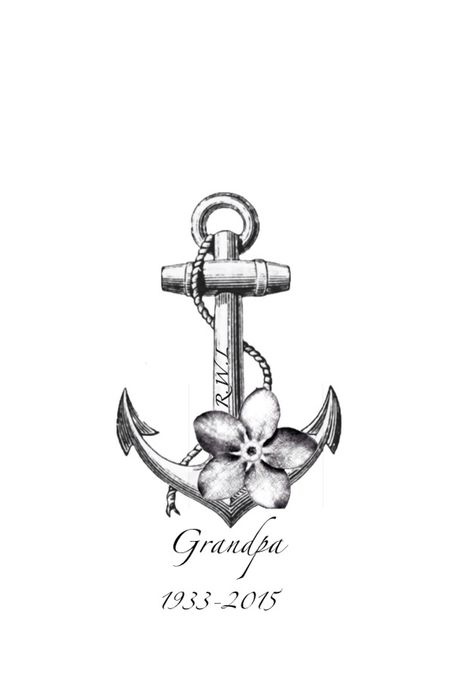 For grandpa Grandpa Tattoo For Granddaughter, Grandfather And Granddaughter Tattoo, Tattoo For Grandfather, Tattoos For Grandpa Passing, Grandpa Tattoo, Marine Tattoo, Matching Tattoos, Compass Tattoo, Tattoos And Piercings