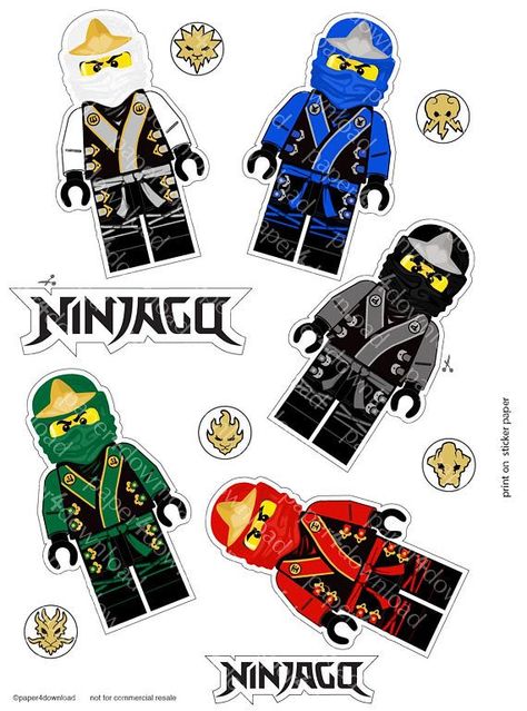 Lego Ninjago Svg, Instant Download, Printable Decals For Cricut And 493 Ninjago Lego Sets, Ninjago Sticker, Lego Movie Characters, Ninjago Invitations, Lego Ninjago Minifigures, Lego Ninjago Birthday, Lego Ninjago Party, Ninjago Cakes, Mickey Mouse Sketch