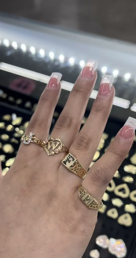 India Love Jewelry, Hello Kitty Gold Ring, Gold Mexican Rings, Latina Rings, Gold Mexican Jewelry, Mexican Rings, Baddie Jewelry, Jewelry Hello Kitty, Nugget Jewelry