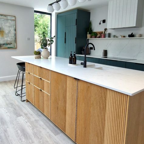 IKEA kitchen island hacks – inspiring ways to personalise your space | Ideal Home Ikea Butcher Block Island, Ikea Island Hack, Ikea Kitchen Units, Ikea Kitchen Countertops, Kitchen Island Hack, Ikea Kitchen Inspiration, Ikea Butcher Block, Ikea Island, Ikea Bar