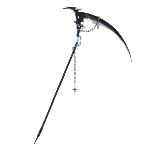 Fantasy Scythe Ideas, Scythe Fantasy Art, Black Scythe Design, Cyberpunk Scythe, Shadow Scythe, Magic Scythe, Sythe Designs, Scythe Concept Art, Sythe Poses Reference