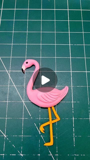 How To Make Flamingo Fondant, Fondant Flamingo, Clay Flamingo, Tropical Cakes, Devi Sri Prasad, Pushpa 2, Flamingo Cake Topper, Flamingo Cake, Modelling Chocolate