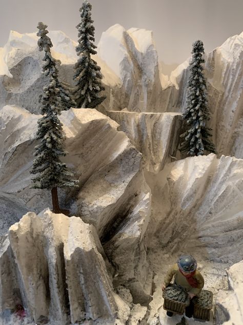 Winter Turns to Spring | Hot Wire Foam Factory Christmas Tree Village Display, Diy Christmas Village Displays, Xmas Village, Foam Factory, Christmas Tree Village, Dept 56 Snow Village, Ski Slope, Diy Christmas Village, Christmas Village Houses