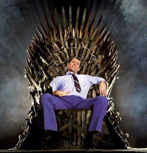 Ed O Neill, Al Bundy, The Iron Throne, Married With Children, Iron Throne, Football Art, Fantasy Football, Family Games, Best Funny Pictures