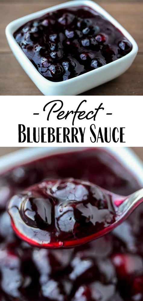 Blueberry Sauce Recipe, Blueberry Desserts Recipes, Compound Butters, Weight Watcher Desserts, Baking Spices, Blueberry Topping, Cheesecake Toppings, Blueberry Compote, Blueberry Sauce