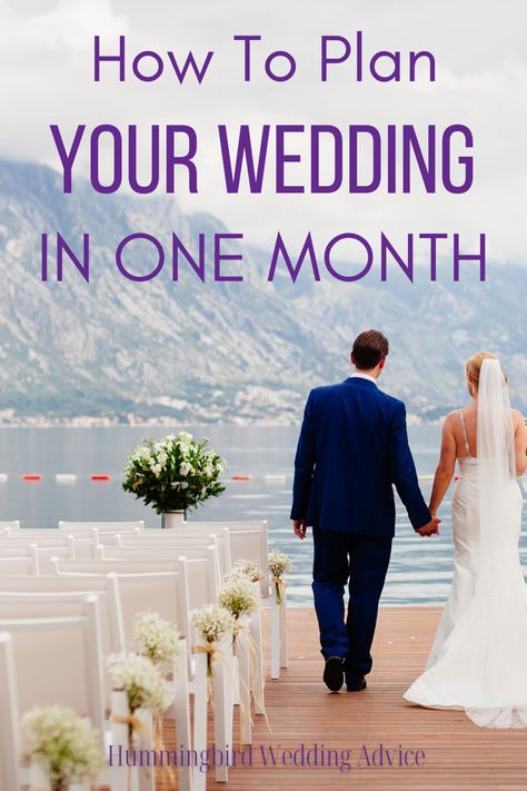 It's totally possible to plan a wedding in one month, without too much stress and chaos to follow. All you need to do is properly maximize the short time you have to plan your wedding. Starting with figuring the big things out, and then planning the smaller stuff, deciding your priorities, and being intentional about the next month should all be part of your strategy. This blog post will show you how to plan a wedding in one month, and love being engaged. // getting married // brides // grooms / How To Plan A Wedding In A Month, How To Plan A Wedding In One Month, Short Notice Wedding Planning, Hummingbird Wedding, Being Engaged, Very Small Wedding, Quick Wedding, Planning A Small Wedding, Engagement Plan