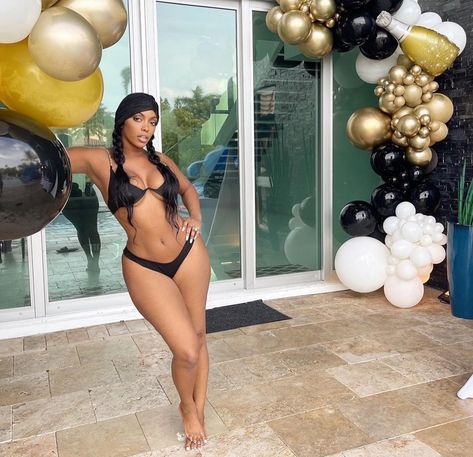 Hello 40, Porsha Williams, Black And Gold Balloons, Miami Fashion Week, Real Housewives Of Atlanta, Housewives Of Atlanta, Real Housewives, 40th Birthday, Reality Tv