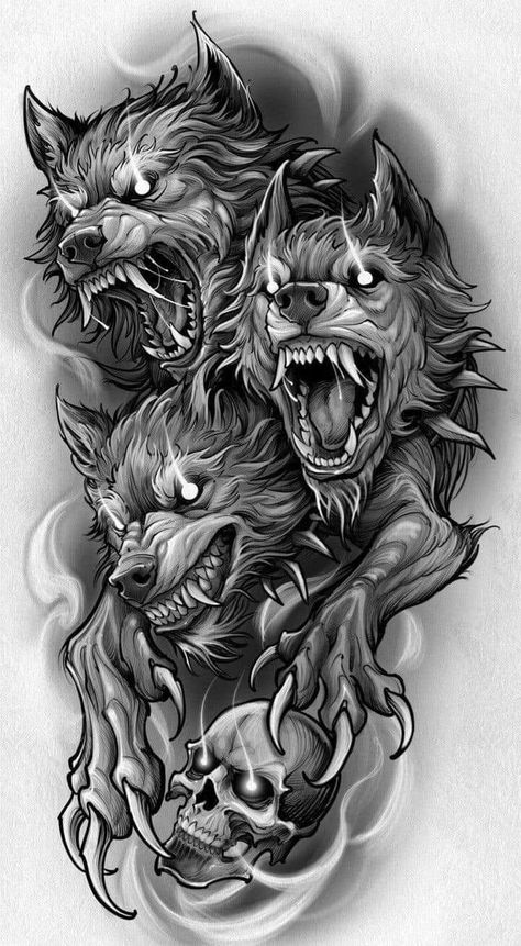 Tato Nama, Werewolf Tattoo, Fenrir Tattoo, Wolf Tattoo Sleeve, Greek Mythology Tattoos, Warrior Tattoos, Wolf Tattoo Design, Mythology Tattoos, Greek Tattoos