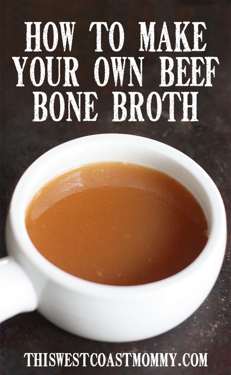 Make your own beef bone broth Things To Make With Beef, Homemade Bone Broth, Chicken Bone Broth, Homemade Chicken Stock, Bone Broth Recipe, Beef Bone Broth, Detox Soup, Beef Bones, Starting Line