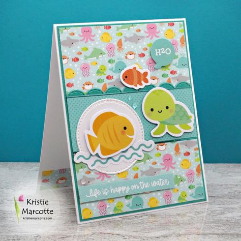 Doodlebug Cards, Kristie Marcotte, Fishing Cards, Honey Bee Stamps, Doodlebug Design, Summer Cards, Flower Sketches, Handmade Birthday Cards, Card Sketches