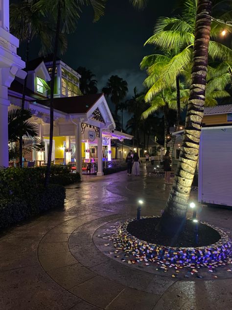 #bahamas #marianavillage #night #lights Bahamas At Night, Bahamas Restaurants, Bahamas Astethic, Bahamas Hotel, The Bahamas, Bahamas Aesthetic, Bahamas Pictures, Bahamas Hotels, Atlantis Bahamas