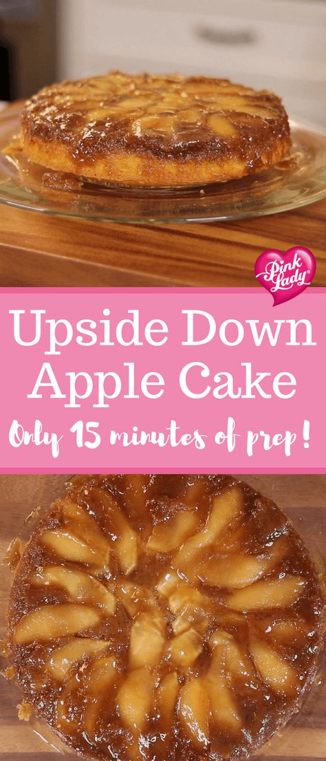 Upside Down Apple Cake Recipe - The Produce Moms Apple Upside Down Cake, Upside Down Apple Cake, Autumn Baking, Caramel Apple Cake, Rosh Hashana, Apple Cake Recipes, Homemade Cake Recipes, Köstliche Desserts, Apple Desserts