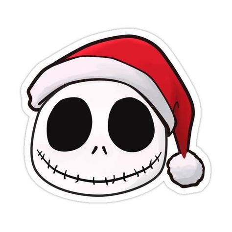 Xmasjack Sticker by Maidoaria Car Decoration Ideas, Christmas Car Decorations, Disney Characters Christmas, Kids Food Crafts, Moldes Halloween, Jack Skellington Faces, Xmas Sticker, Car Decorations, Disney Sticker