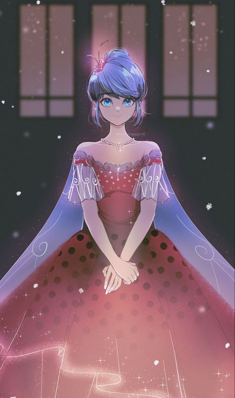 Marinette Dress Fanart, Marinette Movie Dress, Marinette Dress, Marinette Anime, Miraculous Awakening, Mlb Fanart, Awakenings Movie, Ladybug Wallpaper, Miraculous Wallpaper