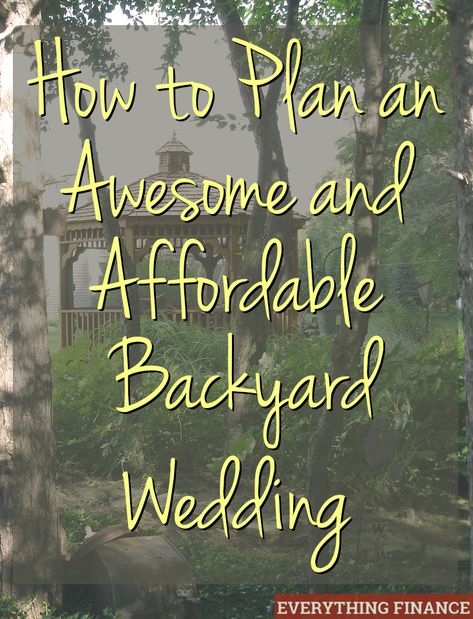 Fun Backyard Wedding, Fun Backyard, Backyard Reception, Affordable Wedding, Backyard Fun, Wedding Event Planning, Cheap Wedding, Wedding Planning Tips, Wedding Planners