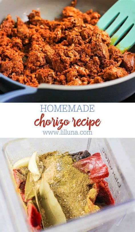 Follow these simple steps to marinate and cook up your own fresh Chorizo from home! It takes some time, but it's worth it! #chorizo #freshchorizo #mexican #breakfast Chorizo Seasoning Recipe, Easy Banana Pudding Recipe, Chorizo Recipe, Homemade Chorizo, Mexican Quinoa Salad, Easy Quinoa Salad, Homemade Banana Pudding Recipe, Tuna Casserole Easy, Chorizo And Eggs