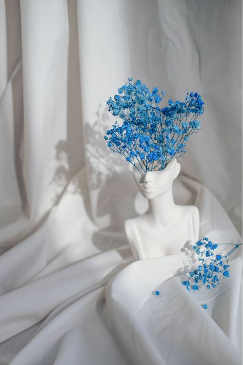 #gypsophila #blueflowers #aesthetic #minimalist Aesthetic Minimalist, Blue Flowers, Flowers, Blue, Quick Saves