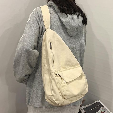 Canvas Sling Bag, Tas Bahu, Casual Crossbody Bag, Shoulder Sling, Canvas Messenger Bag, Canvas Crossbody Bag, New Trend, Bag Canvas, Shoulder Messenger Bag