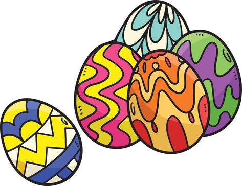 Five Easter Eggs Cartoon Colored Clipart Easter Egg Cartoon, Minimalist Photography, Easter Eggs, Vector Art, Vector Free, Easter, Clip Art, For Free, Photography