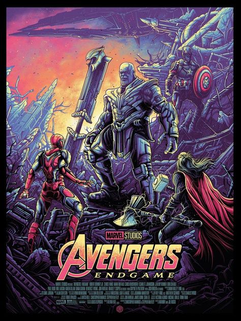 Dan Mumford, Avengers End Game, Film Marvel, Avengers Poster, Grey Matter, End Game, Marvel Artwork, Avengers Wallpaper, Marvel Posters