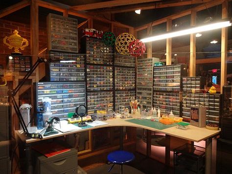 Lego Workstation, Lego Area, Lego Storage Solutions, Lego Storage Brick, Lego Organization, Man Cave Shed, Legoland California, San Diego Vacation, The Lego Movie