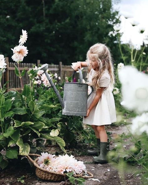 Farm Living, Simple Things, Flower Farm, Stylish Kids, Watering Can, Future Baby, Future Kids, The Flowers, Childrens Fashion