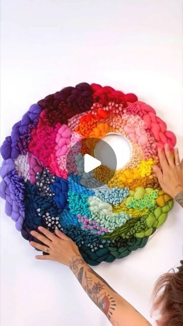 Jen Duffin on Instagram: "My next circular weaving workshop is happening May 25th (and almost half of the spots are filled already!) We will be weaving a 12 inch circular weaving in a rainbow of colours - my specialty! 🌈🤭  When: May 25th 12-4 EST Where: Online (so you can be located anywhere in the world and attend!)  Who: For folks just starting out or who have never woven before   All materials are included, and will be shipped to you before the workshop. The class will also be recorded and sent out afterwards, so there is no risk if you can’t make the live for any reason.   If you’d like to join, click the link in my bio or in my stories…I hope to see you there! 💖  #novamercury #weaving #weaversofinstagram  #wovenwallhanging  #wovenwallart  #woven  #circularweaving #roundweaving  #we Weaving In The Round, Circular Weaving Wall Hangings, Hoop Weaving, Weaving Workshop, Circular Weaving, Weaving Wall Hanging, Woven Wall Art, Woven Wall Hanging, The Class