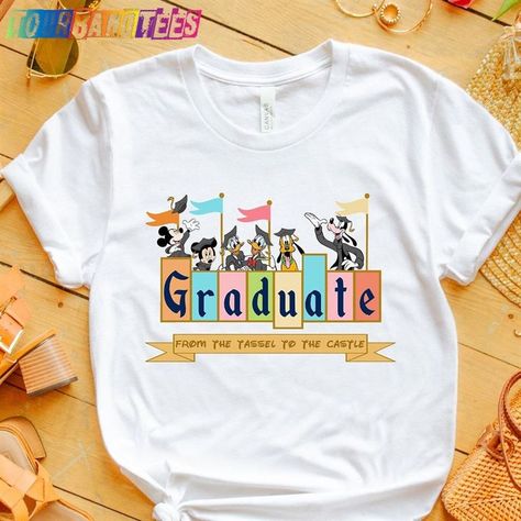 Disney Grad Shirts, Disney Senior Shirts, Graduation Disney Shirts, Senior Disney Shirts, Disney Graduation Party, Disney Senior Trip, Disney Graduation Shirts, Graduation Things, Disney Graduation