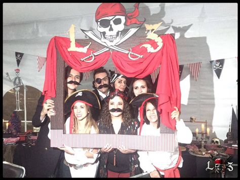 Pirates photobooth Pirate Photo Booth, Cruise Theme Parties, Cruise Theme, Pirate Photo, Pirate Theme Party, Numbers Preschool, Photos Booth, Pirate Theme, Pirate Party