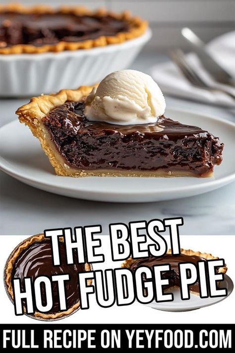 Hawaiian Pineapple Cake, Fudge Pie Recipe, Hot Fudge Pie, Cinnamon Bread Easy, Hacks For Home, Homemade Hot Fudge, Fudge Pie, Chocolate Pie Recipes, Chocolate Pie