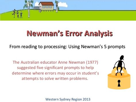 2013 newmans error analysis and comprehension strategies Early Numeracy, Text To World, Error Analysis, Text To Self, Problem Solving Strategies, Maths Resources, Maths Ideas, Comprehension Strategies, How Many Kids