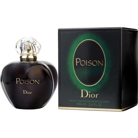 Poison Eau de Toilette | FragranceNet.com® Dior Poison Perfume, Christian Dior Poison, Poison Perfume, Hogwarts Slytherin, Miss Dior Blooming Bouquet, Goth Wardrobe, Night Parties, Perfume Store, Nice Nails