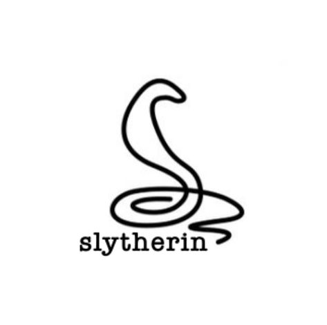 Slytherin Tattoo, Harry Tattoos, Harry Potter Tattoos, Tat Ideas, Single Line, Tatting, Tattoo Ideas, Harry Potter, Flash