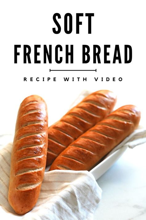 soft French bread, french bread, soft baguettes, soft french bread recipe, best sandwich bread, best sandwich bread roll Home Made French Bread Recipe, Sweet French Bread Recipe, Overnight French Bread, Soft Baguette Recipe, Soft French Bread Recipe, Soft French Bread, French Bread Rolls, Vienna Bread, Easy French Bread