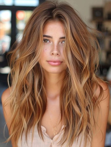 Beachy Blonde, Long Face Shapes, Hair Color Caramel, Blonde Waves, Long Face, Subtle Highlights, Brown Hair With Blonde Highlights, Caramel Hair, Honey Blonde Hair