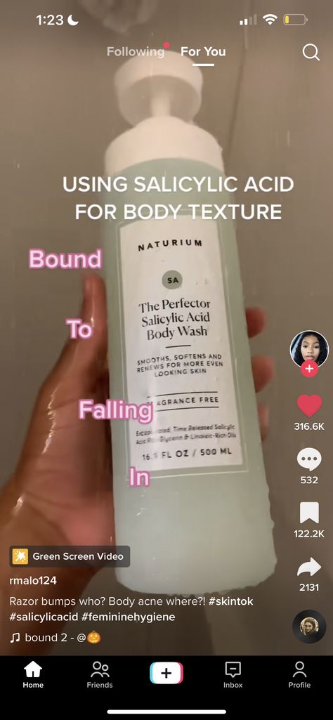 Natrium Skincare, Salicylic Acid Body Wash, Bachelorette Vibes, Body Acne, Bath And Body Works Perfume, Beauty Tips For Skin, Body Care Routine, Skin Routine, Note To Self Quotes